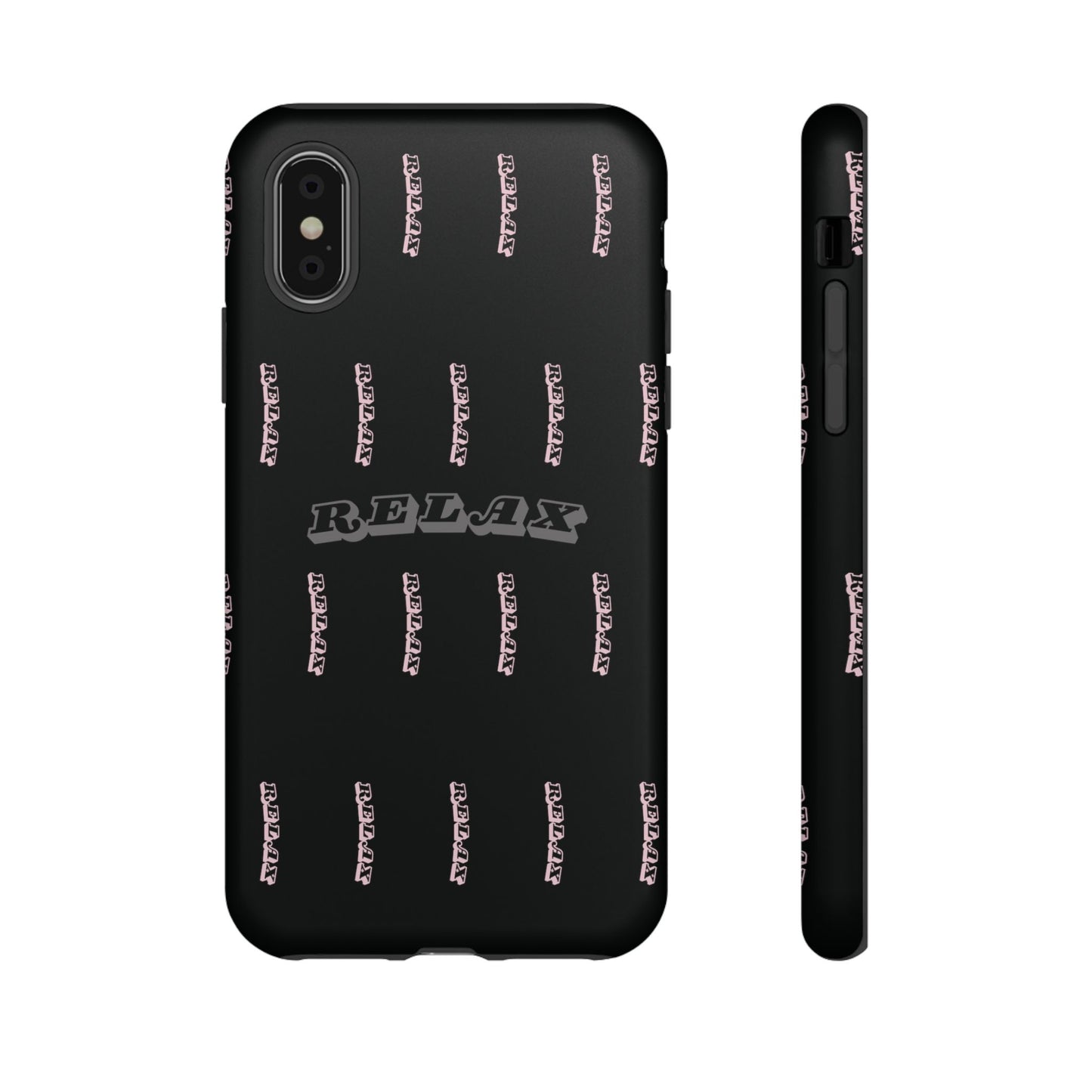 Pink/Gray "Relax Phone Case