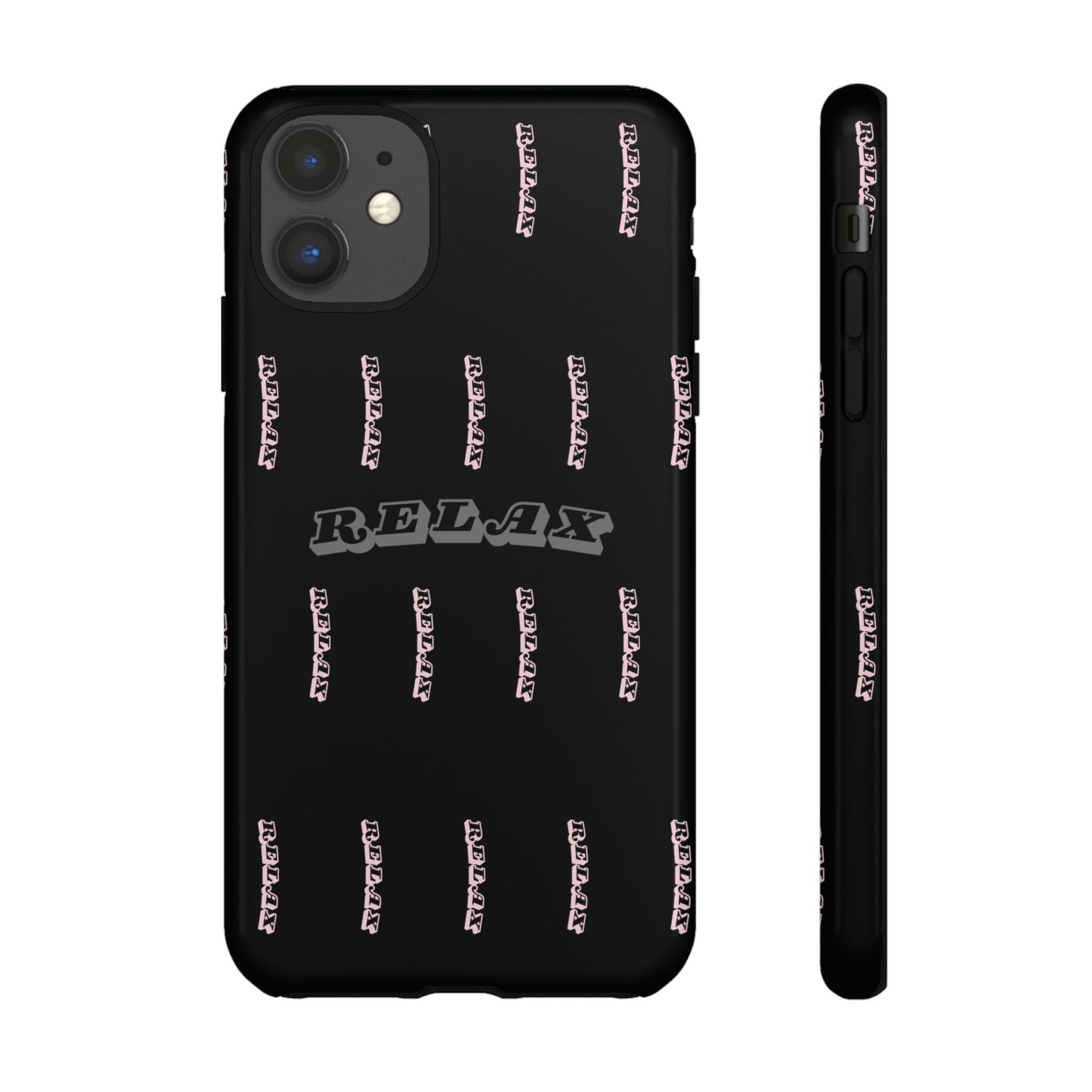 Pink/Gray "Relax Phone Case