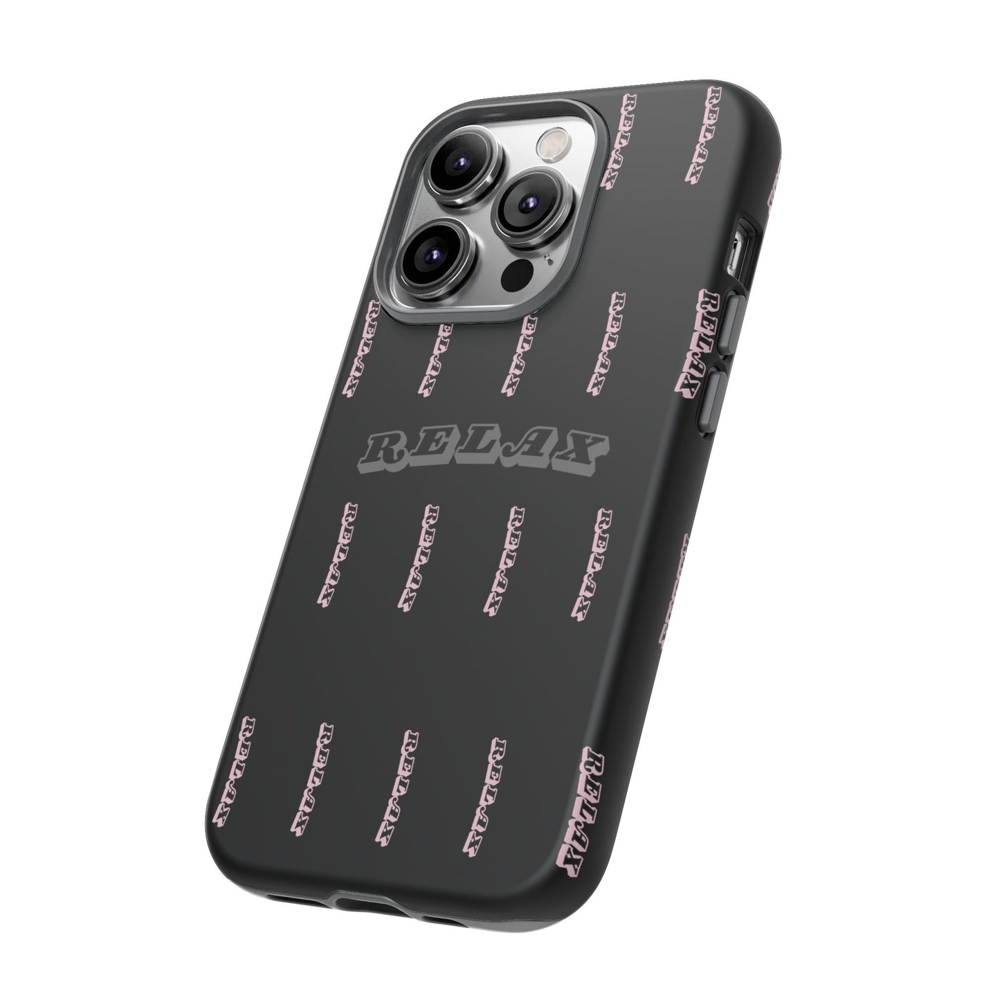 Pink/Gray "Relax Phone Case