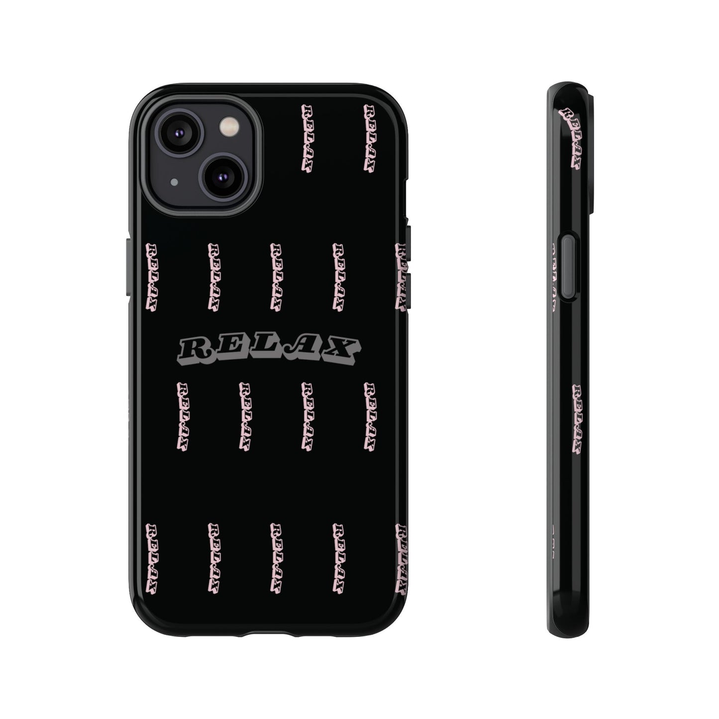 Pink/Gray "Relax Phone Case