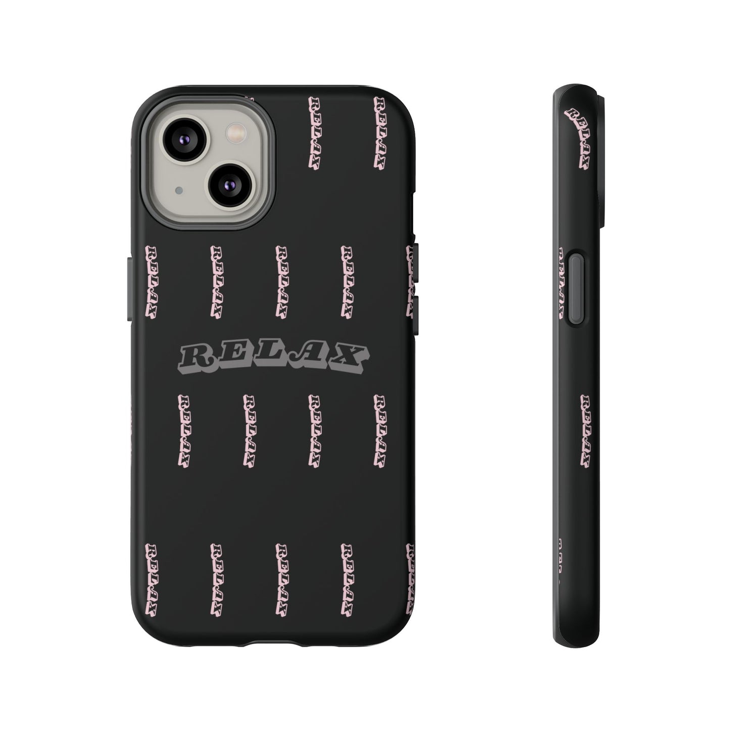 Pink/Gray "Relax Phone Case