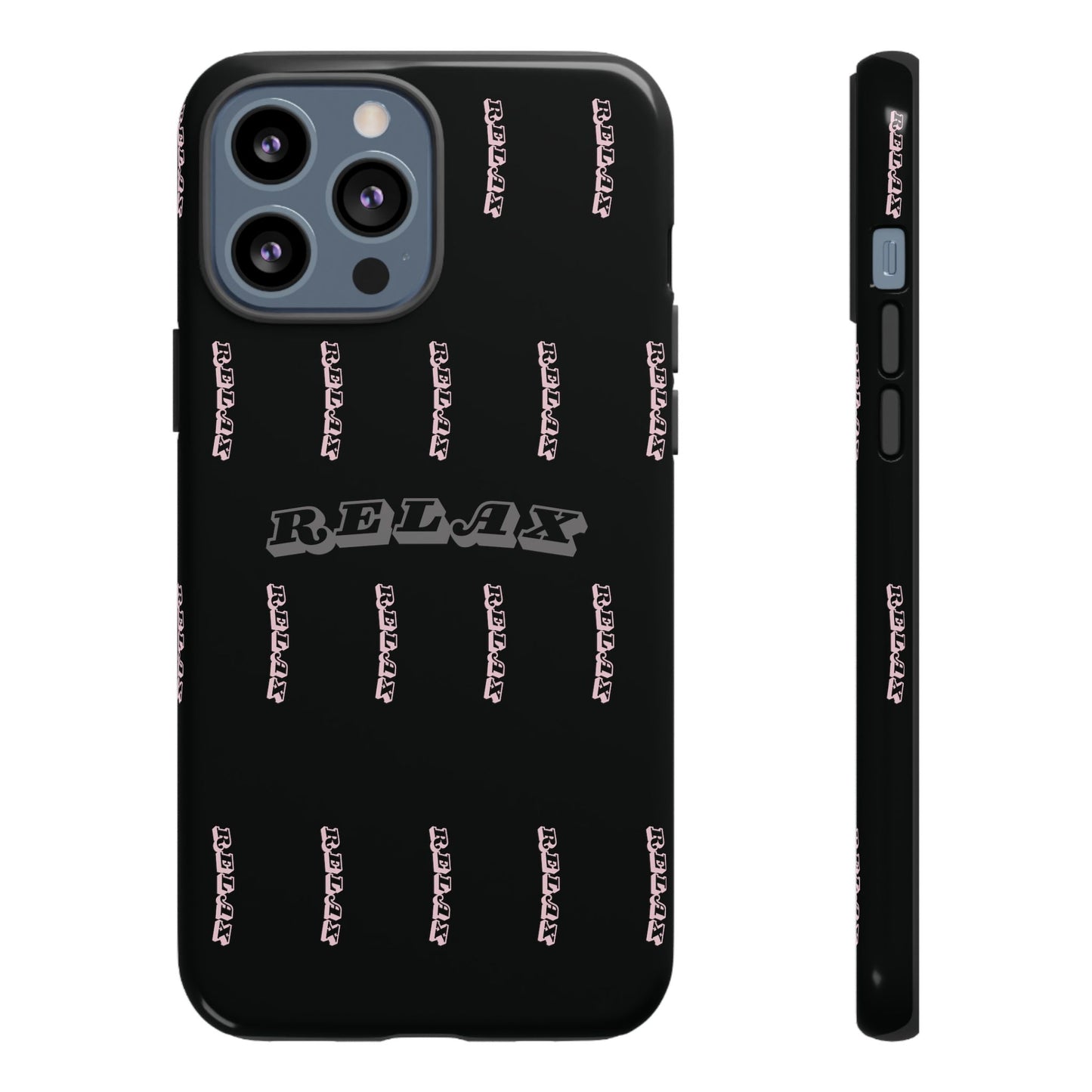 Pink/Gray "Relax Phone Case