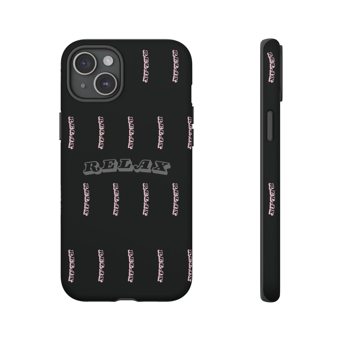 Pink/Gray "Relax Phone Case