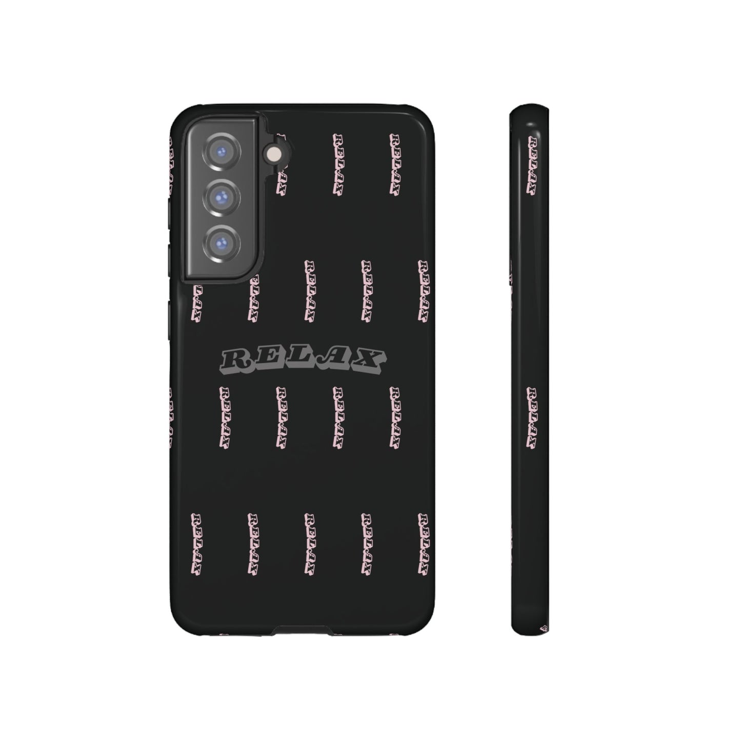 Pink/Gray "Relax Phone Case