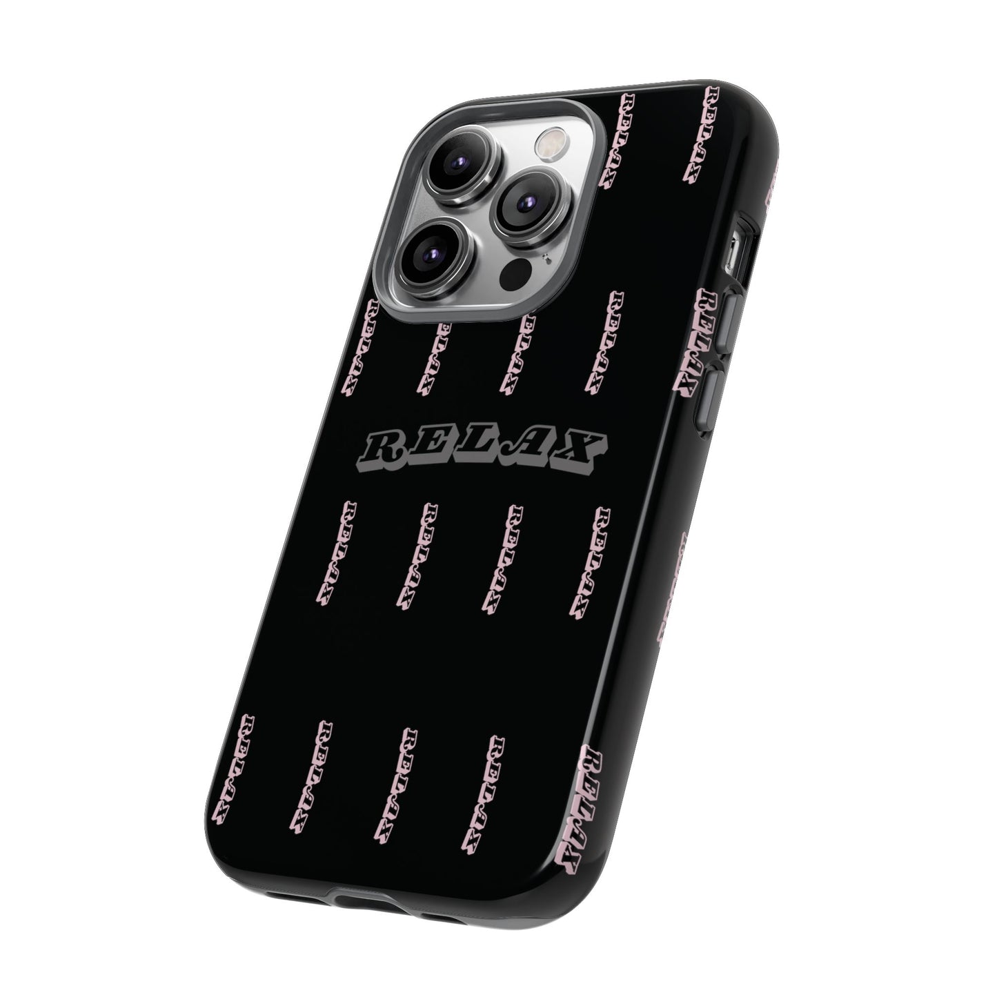 Pink/Gray "Relax Phone Case