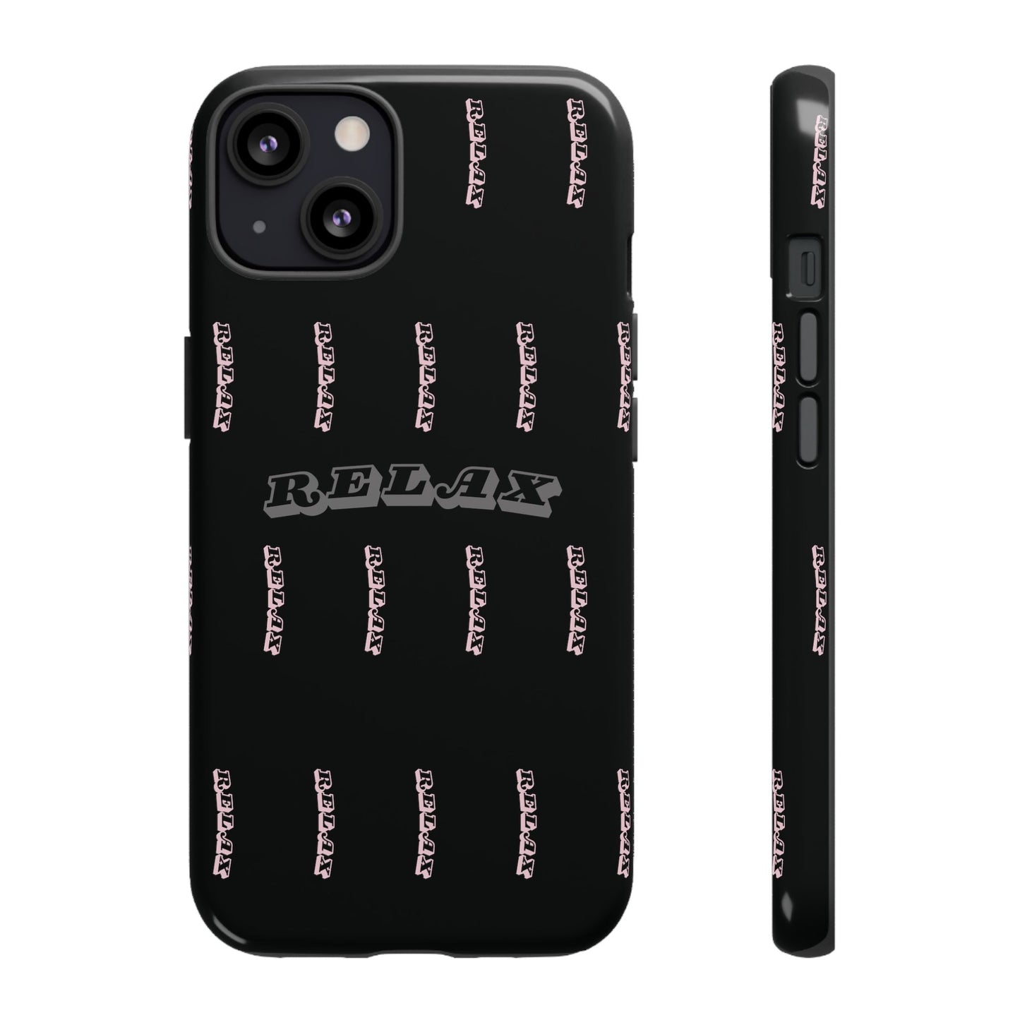 Pink/Gray "Relax Phone Case