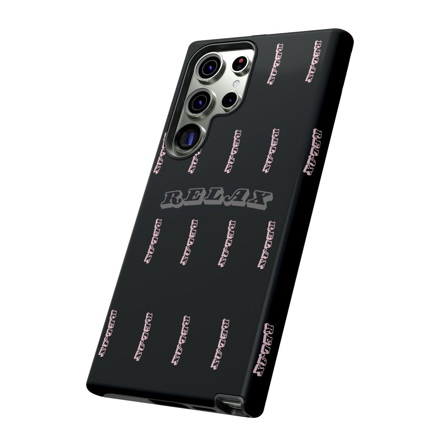 Pink/Gray "Relax Phone Case