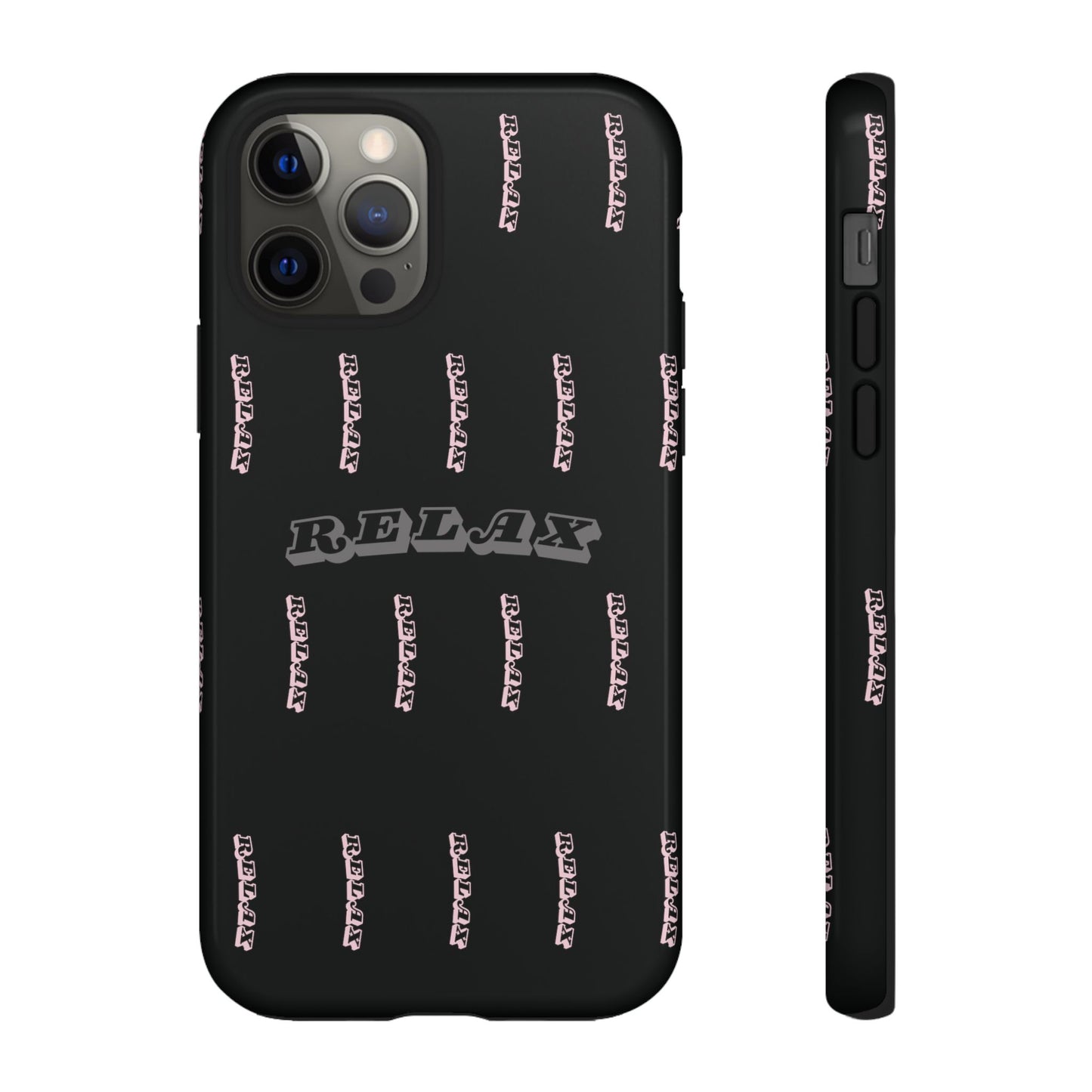 Pink/Gray "Relax Phone Case