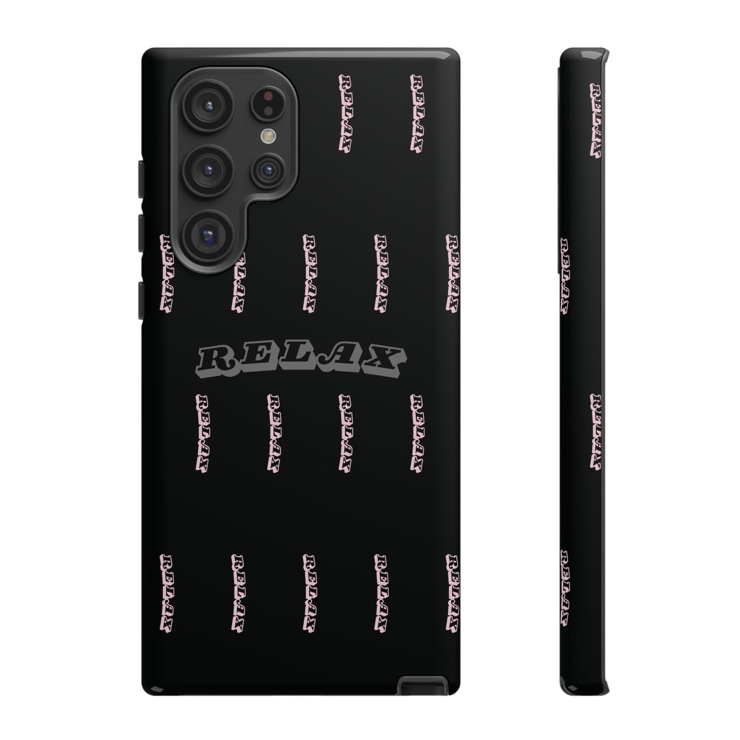 Pink/Gray "Relax Phone Case