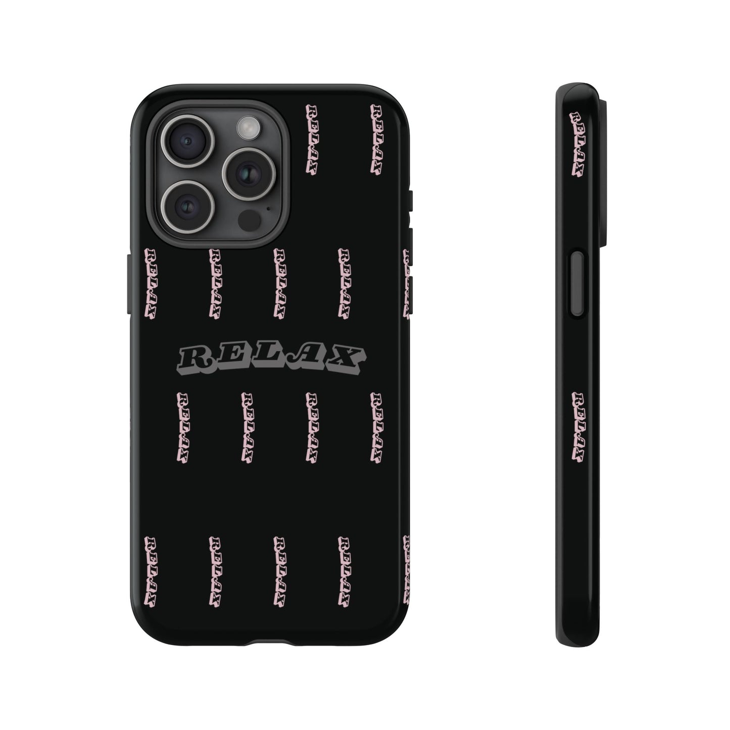 Pink/Gray "Relax Phone Case