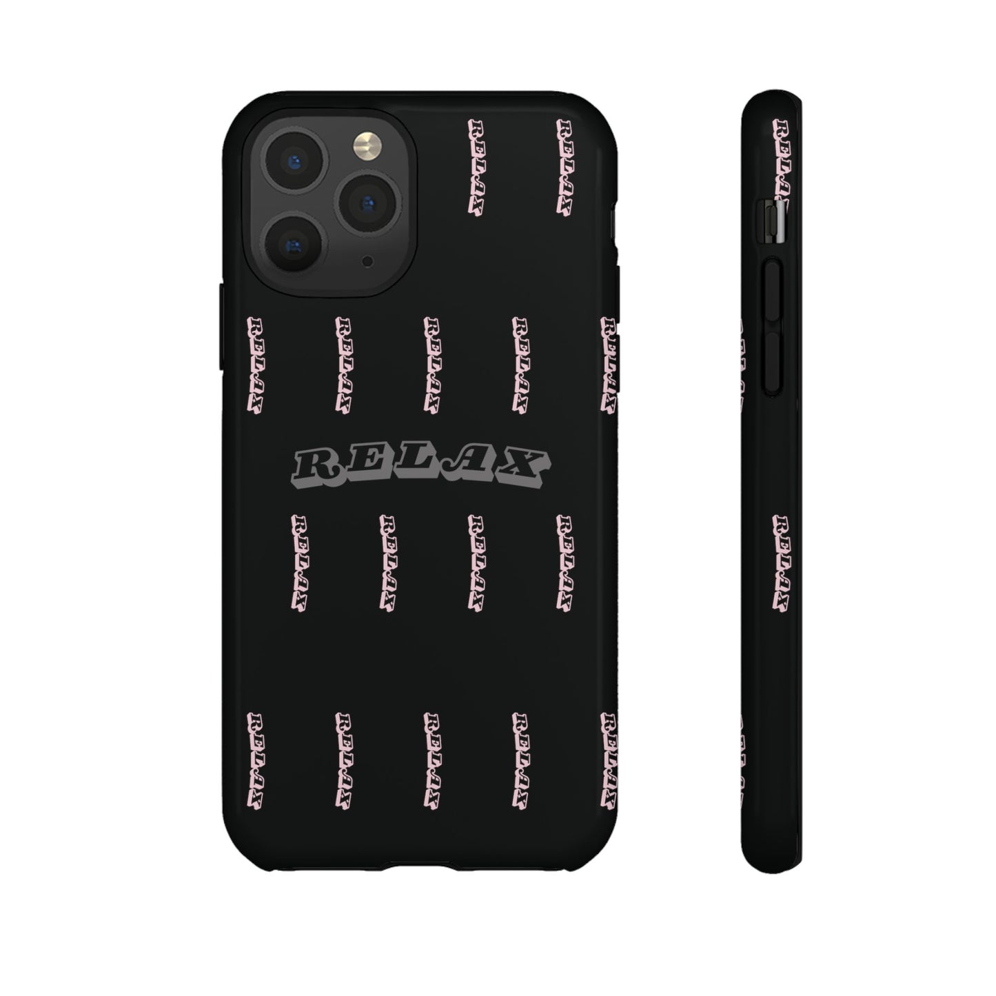 Pink/Gray "Relax Phone Case