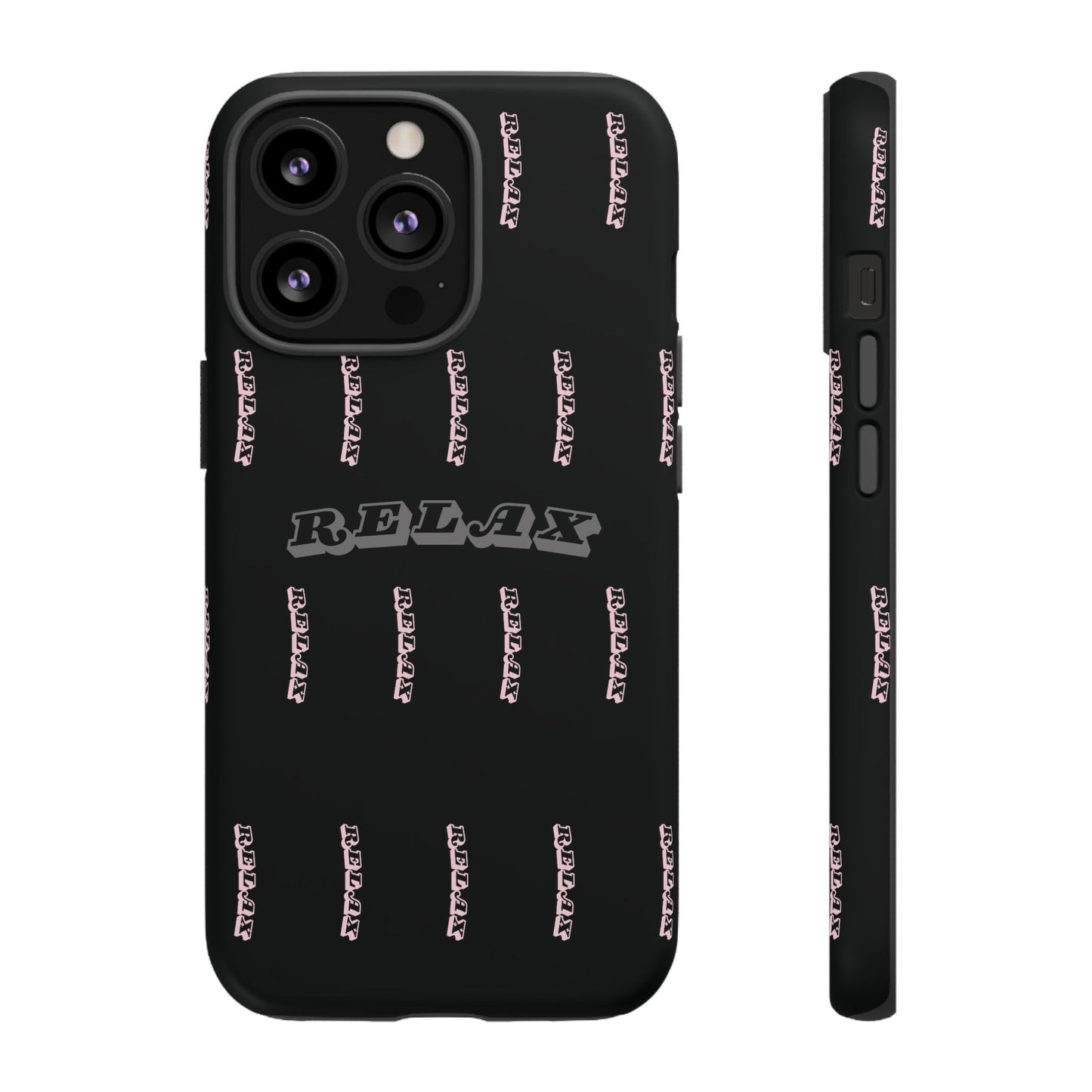 Pink/Gray "Relax Phone Case