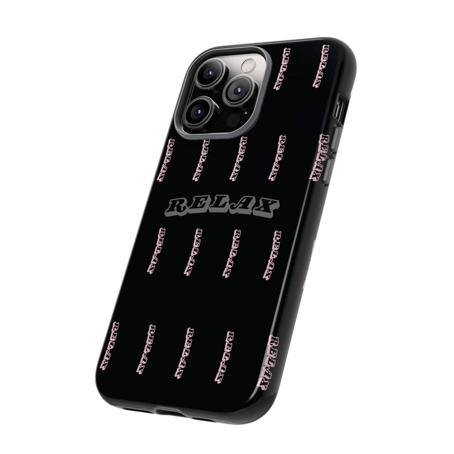 Pink/Gray "Relax Phone Case