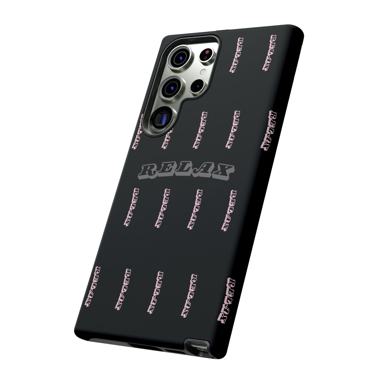 Pink/Gray "Relax Phone Case