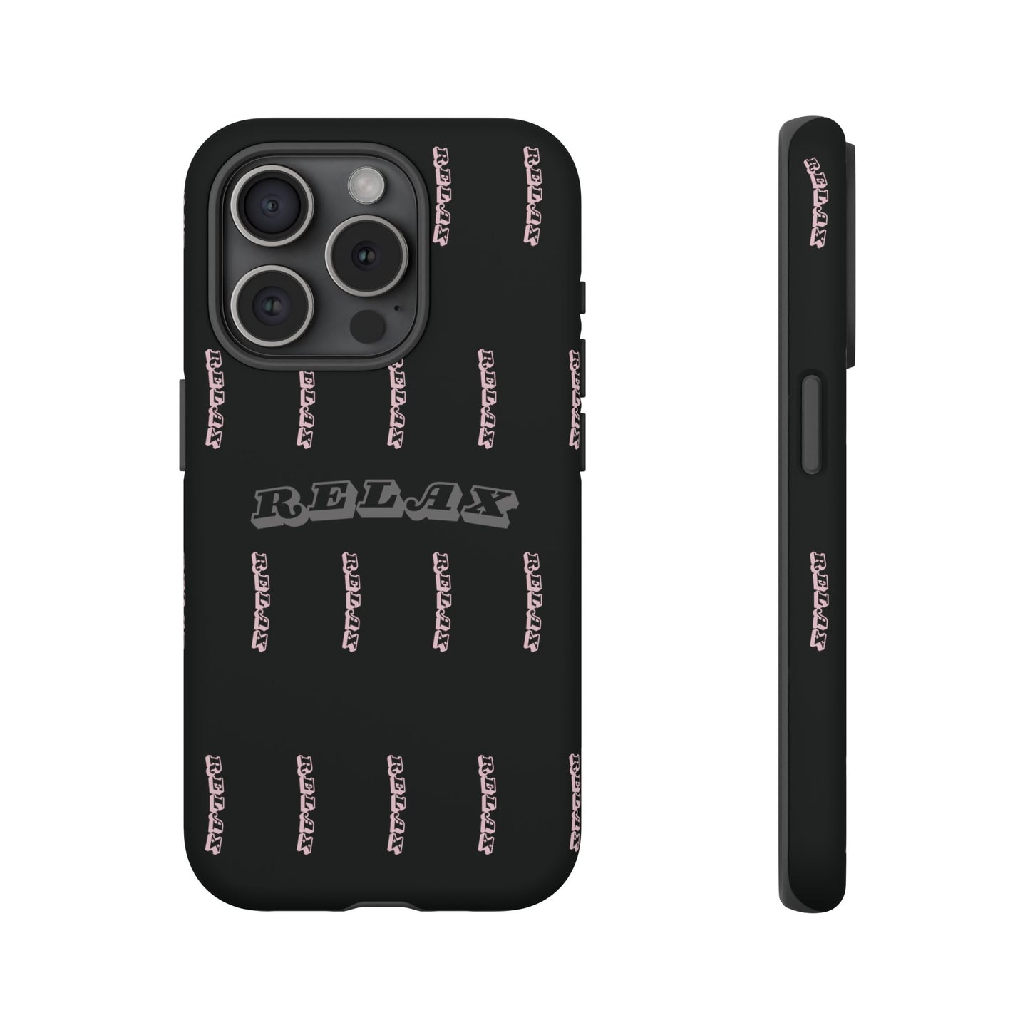 Pink/Gray "Relax Phone Case