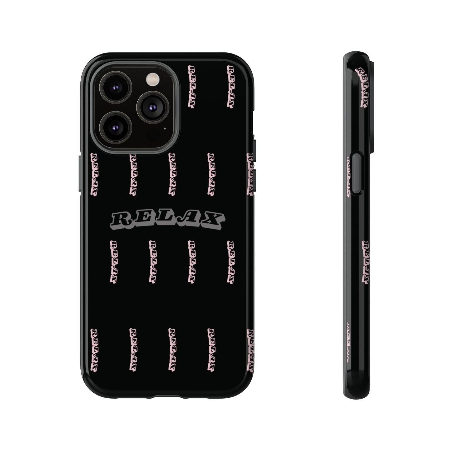 Pink/Gray "Relax Phone Case