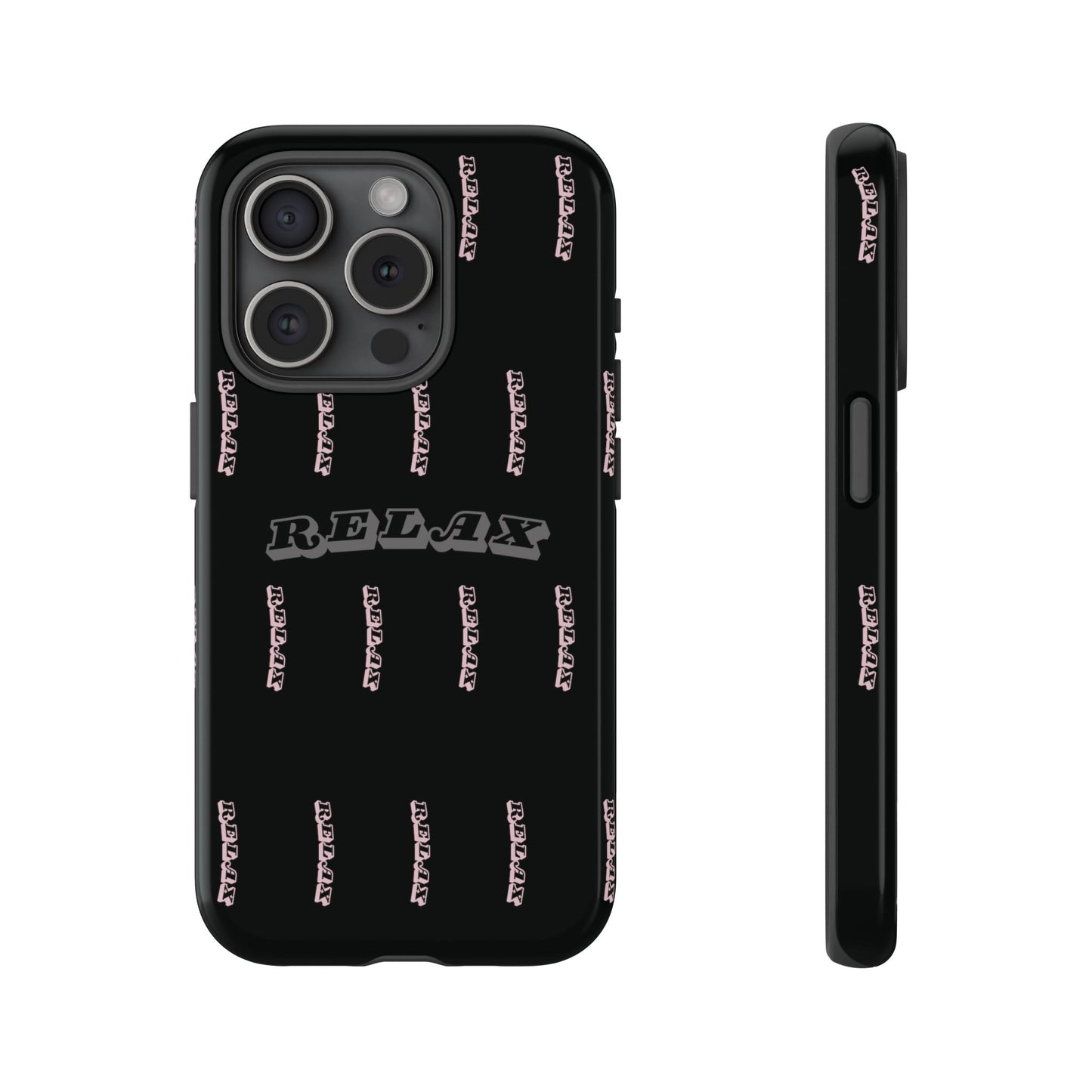 Pink/Gray "Relax Phone Case