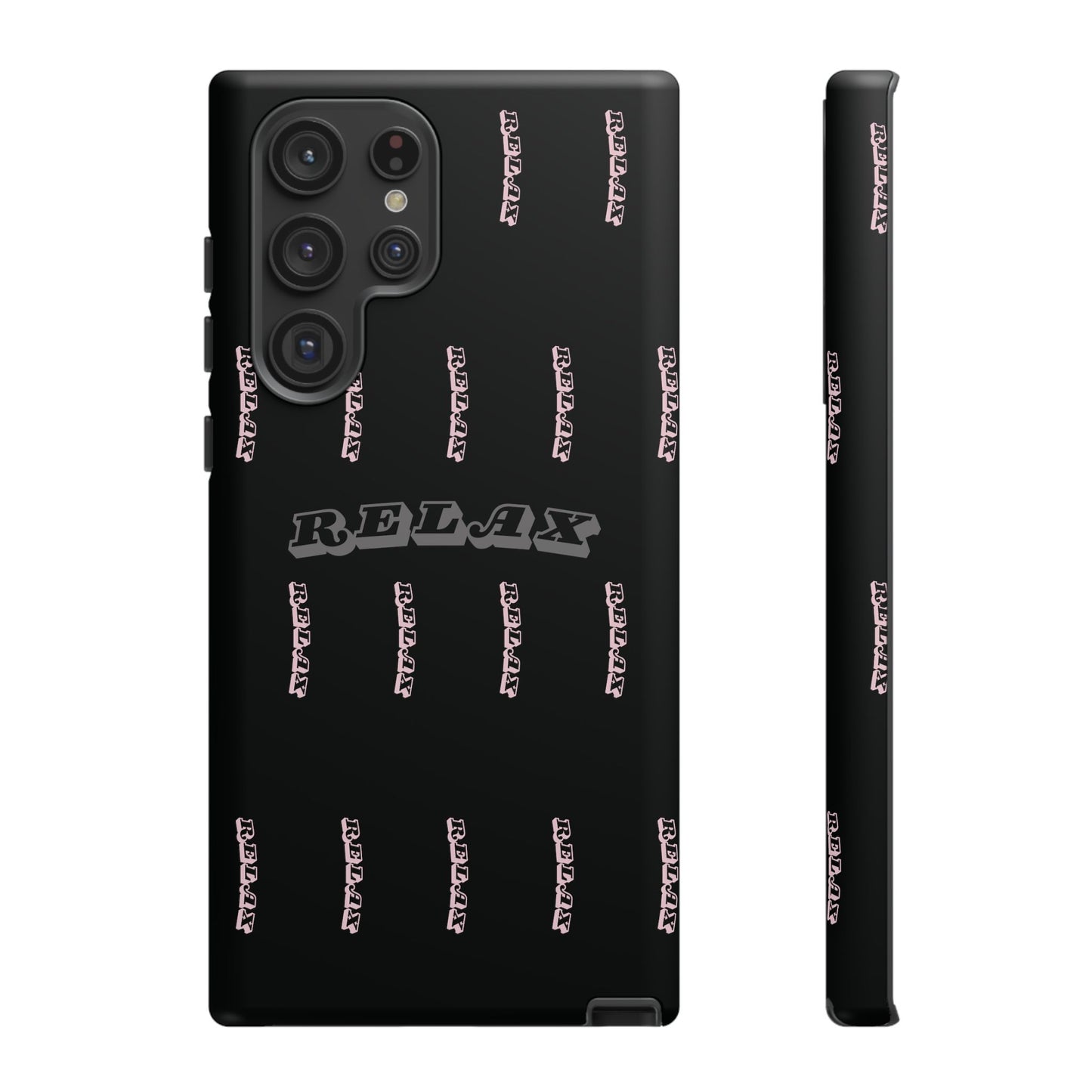 Pink/Gray "Relax Phone Case