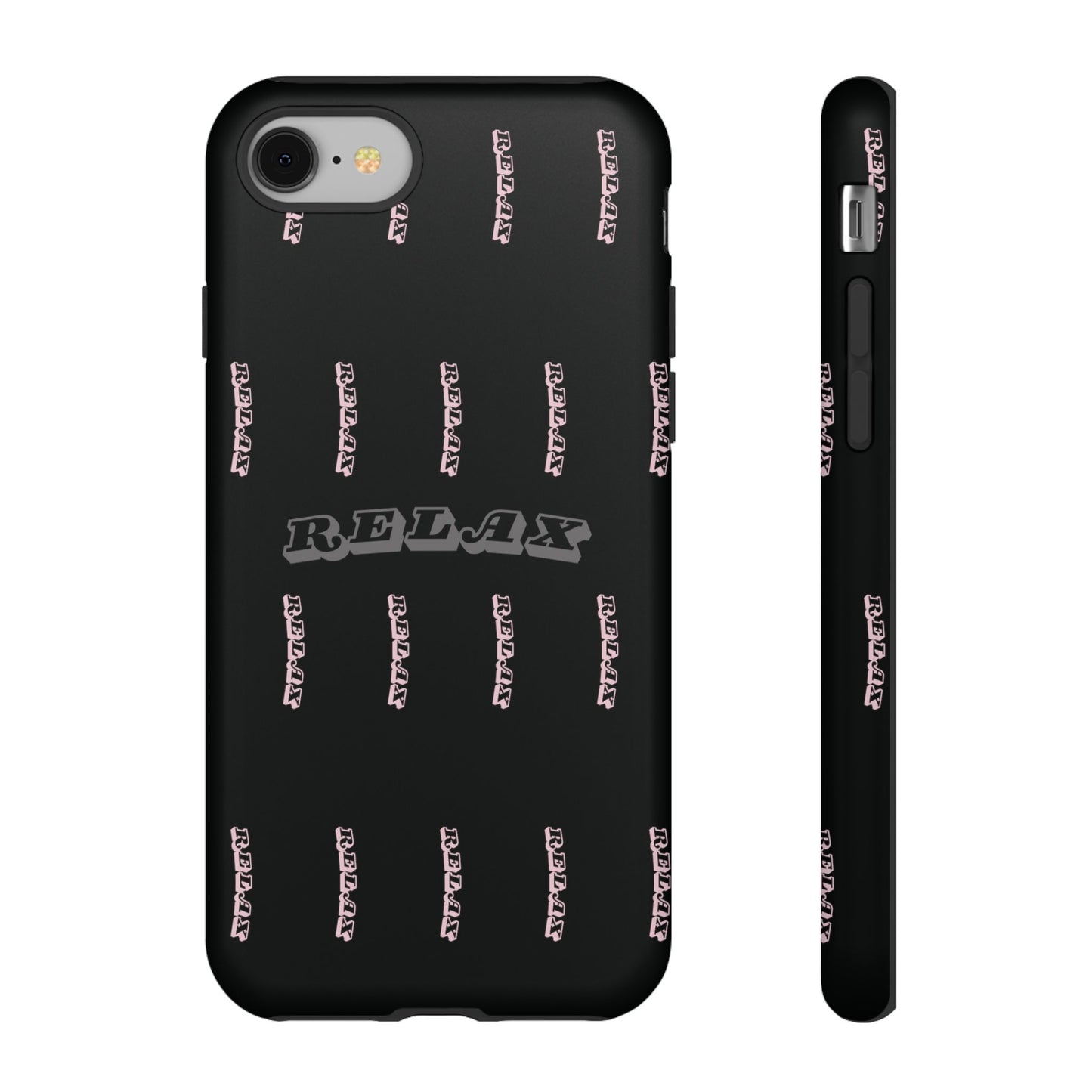 Pink/Gray "Relax Phone Case