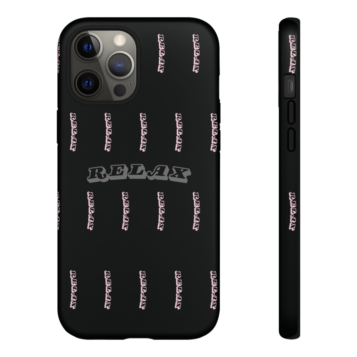 Pink/Gray "Relax Phone Case