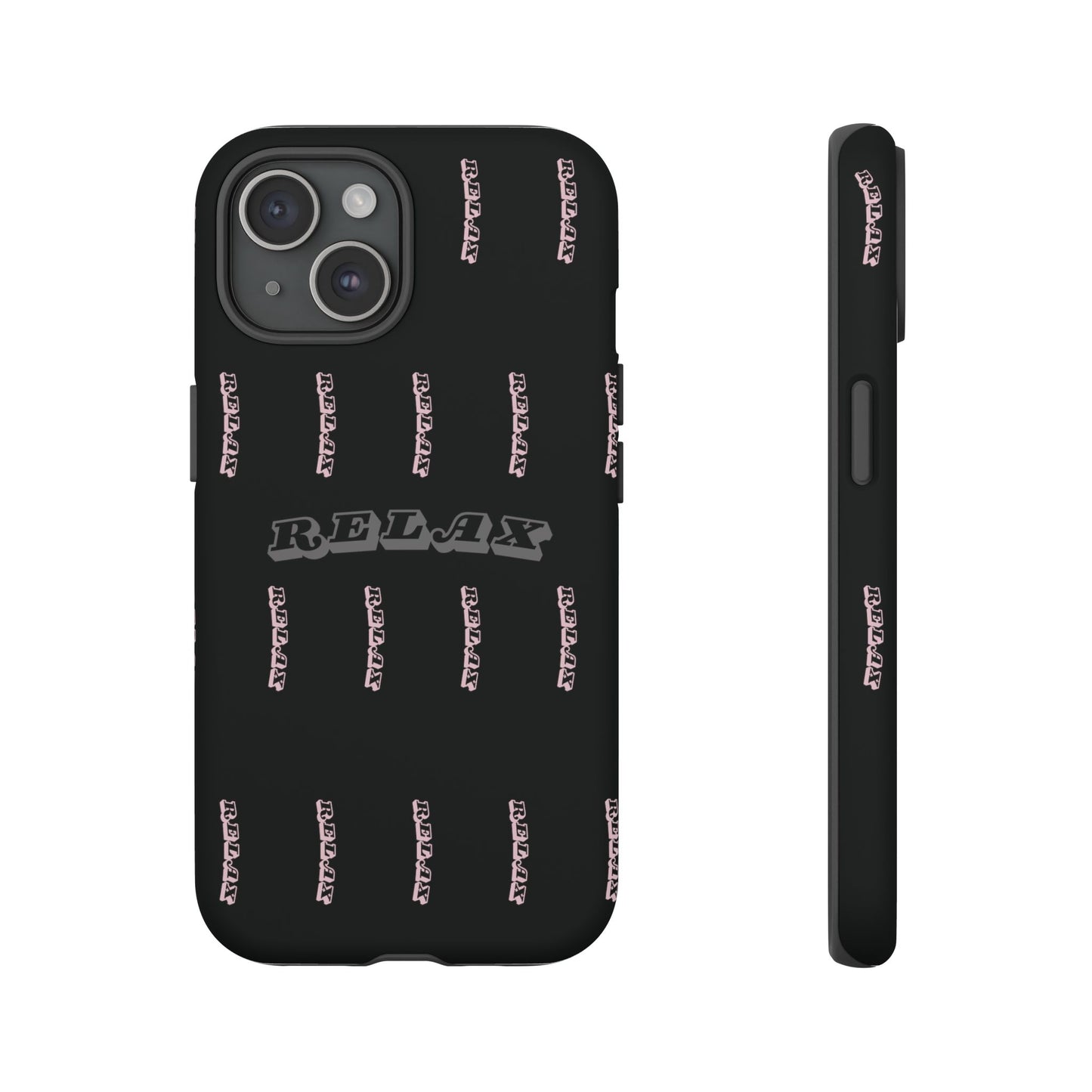 Pink/Gray "Relax Phone Case