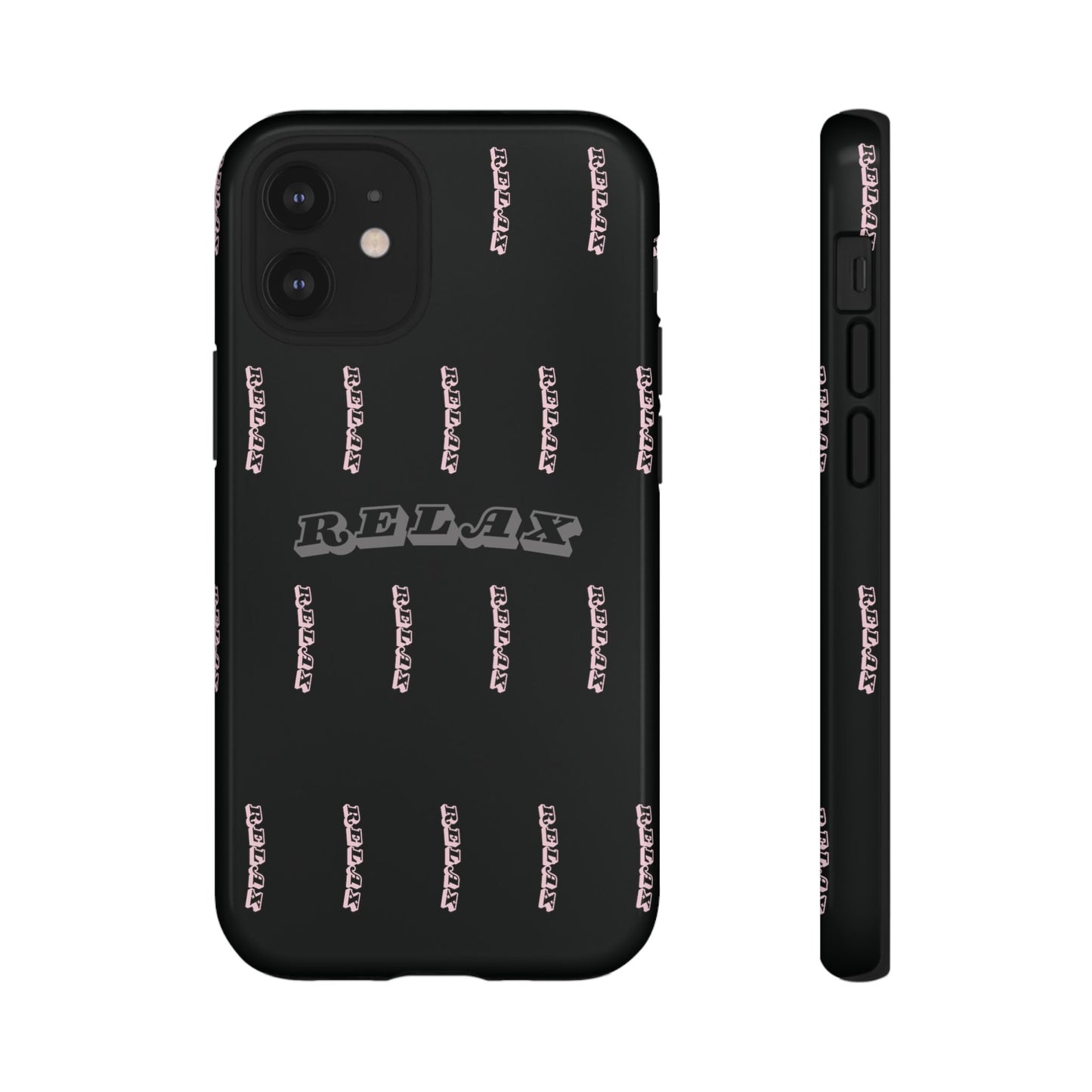 Pink/Gray "Relax Phone Case