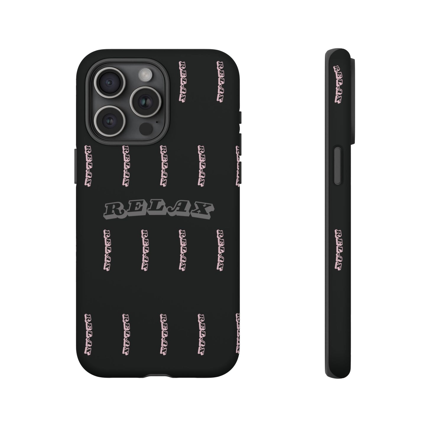 Pink/Gray "Relax Phone Case