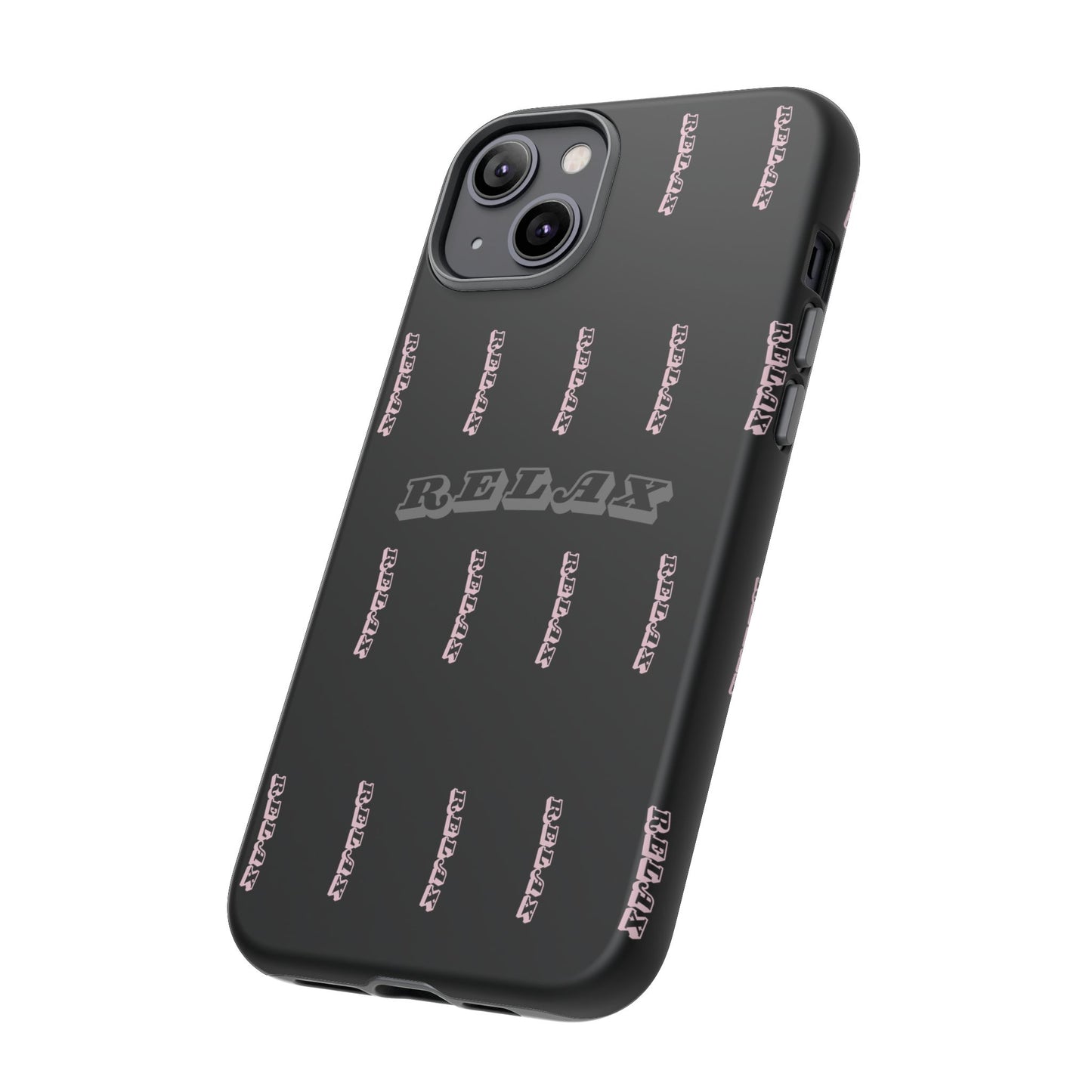 Pink/Gray "Relax Phone Case