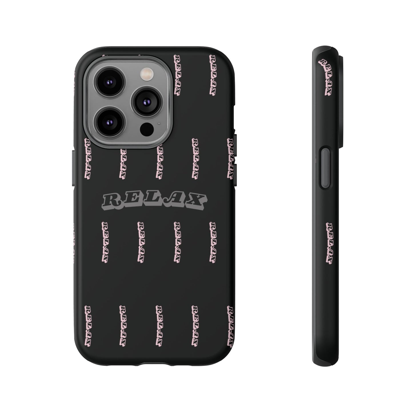 Pink/Gray "Relax Phone Case