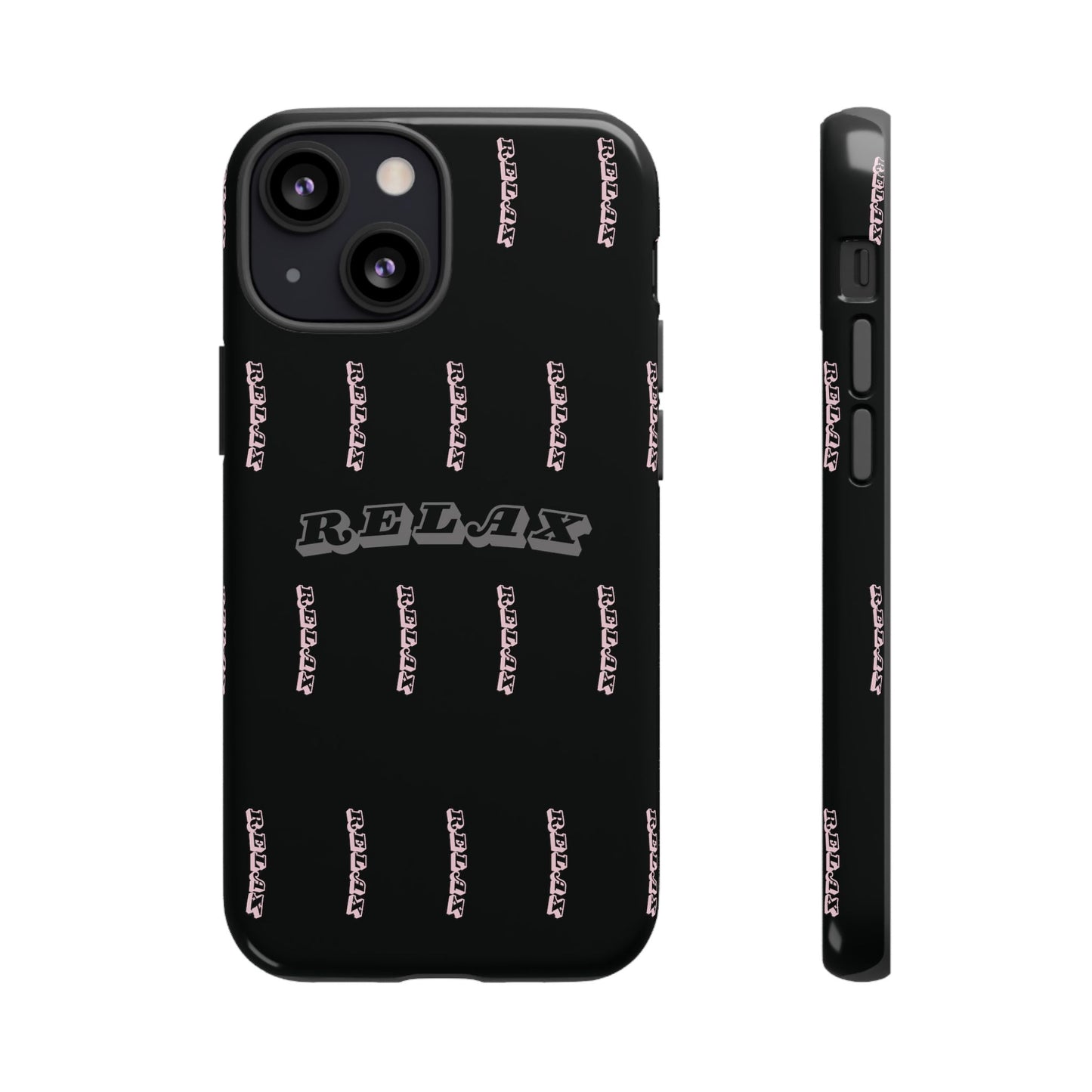 Pink/Gray "Relax Phone Case