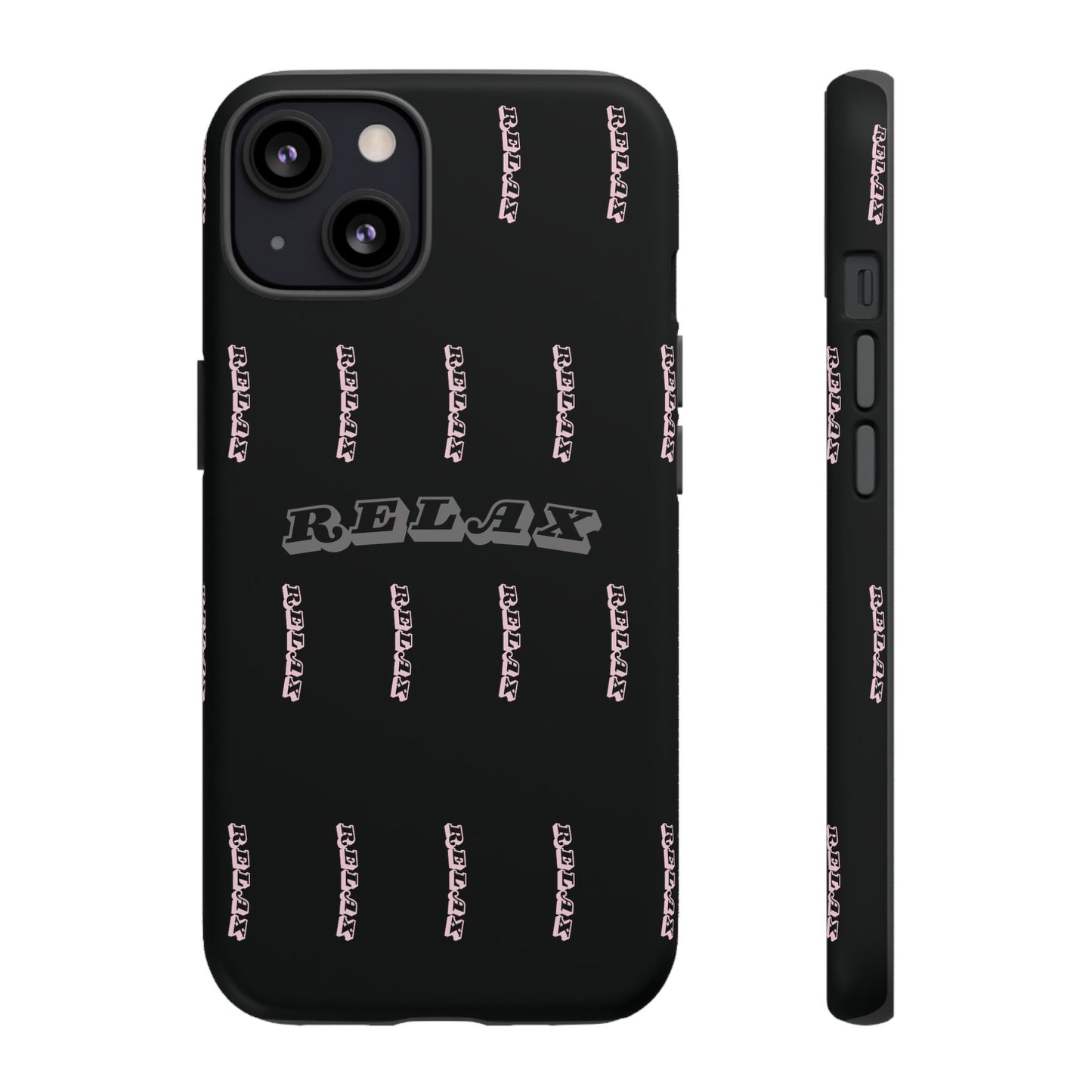 Pink/Gray "Relax Phone Case