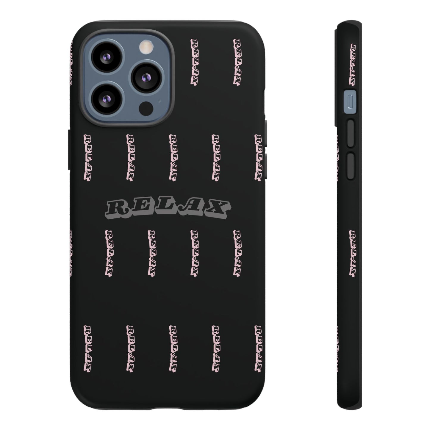 Pink/Gray "Relax Phone Case