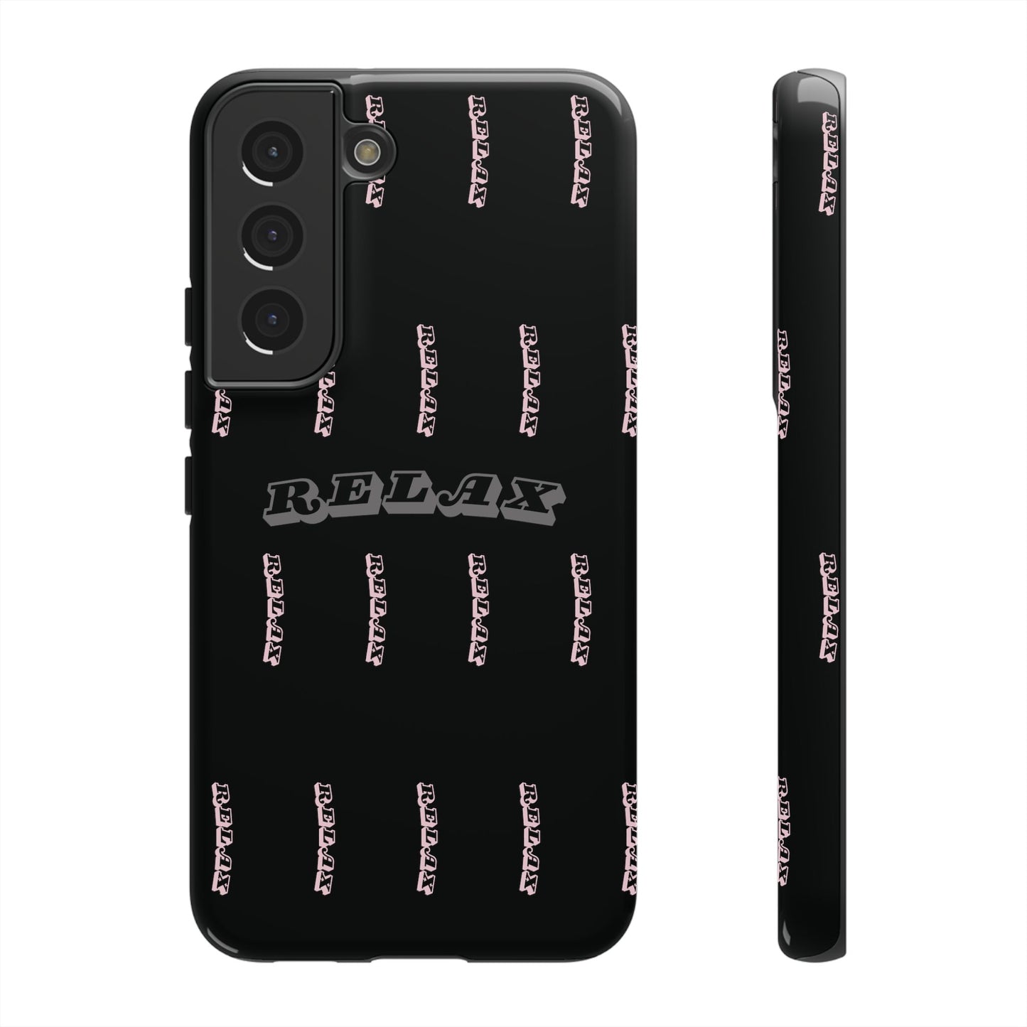 Pink/Gray "Relax Phone Case