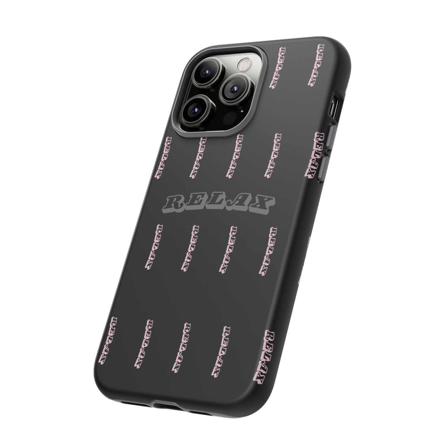 Pink/Gray "Relax Phone Case